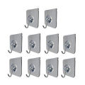 Transparent Plastic Wall Hooks Heavy Duty 10 pcs. 