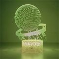 Basketball 3d Night Light Game Room Anime Baseball Desk Setup Lighting Decor Sport Game Sensor Light for Kids Bedside Gift. 