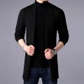 FAVOCENT Men Thin Knitted Cardigan Sweater Spring Autumn Solid Sweater Bottoming Long Sleeved Mens Slim Fit Cardigan Sweater.