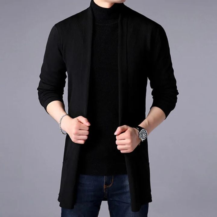 FAVOCENT%20Men%20Thin%20Knitted%20Cardigan%20Sweater%20Spring%20Autumn%20Solid%20Sweater%20Bottoming%20Long%20Sleeved%20Mens%20Slim%20Fit%20Cardigan%20Sweater%20-%20Image%205