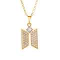 BTS Premium Necklace Golden Chain Jewelry Accessory. 