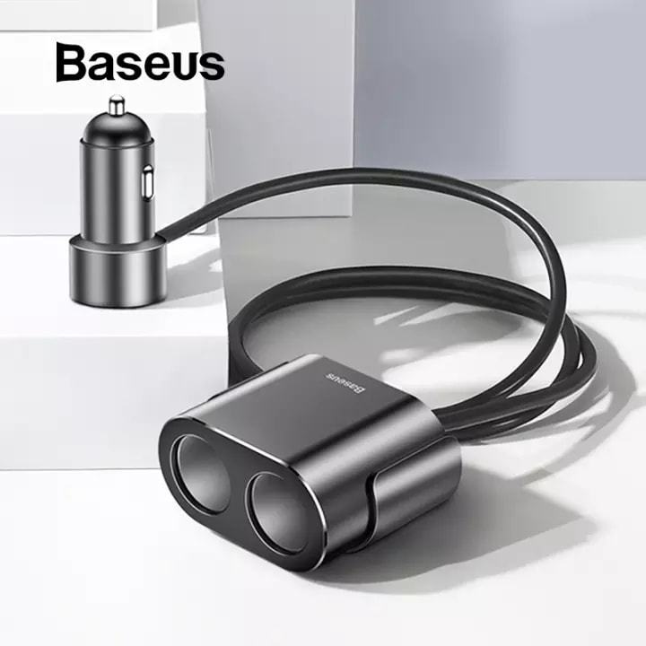 BASEUS%203.1A%20Dual%20USB%20Smart%20Extended%20Car%20Charger%20with%2080W%20Dual%20Ports%20Cigarette%20Lighter%20Socket%20-%20Image%207