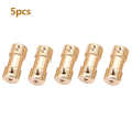5pcs Motor Copper Shaft Coupling Coupler Connector Sleeve Transfer Joint Adapter.