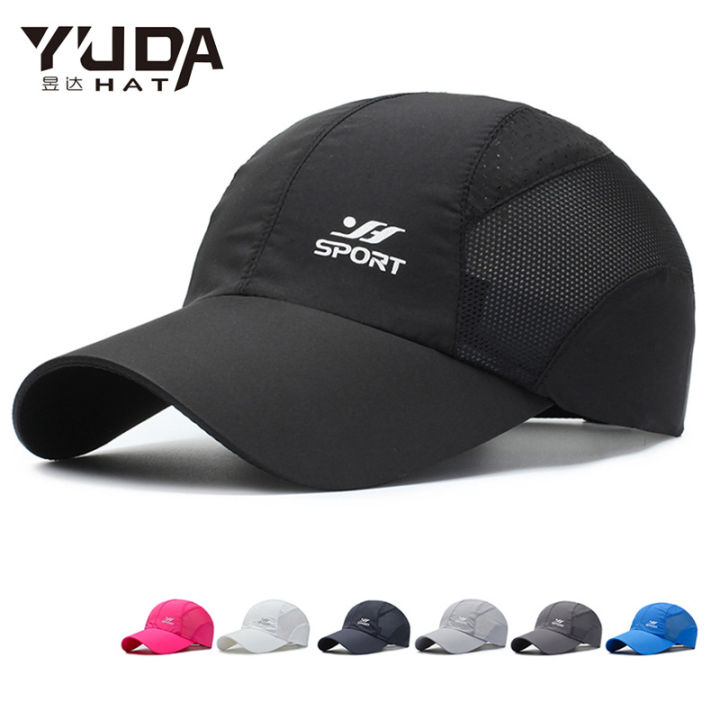 Yanda Spring and Summer Sports Hat Cap Men's Sunhat Outdoor Quick Drying Fabric Baseball Mesh Cap Breathable Peaked Cap