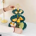 Cupcakes Display Plate Serving Tray Cupcake Holder Candy 3 Tiered Cake Stand. 