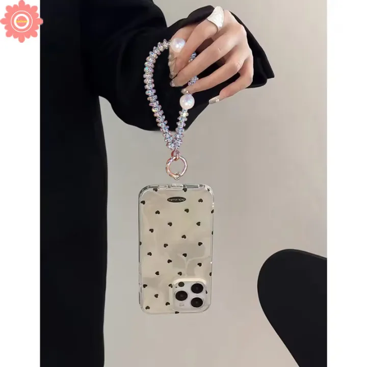 Graffiti%20Cute%20Black%20Love%20Heart%20Luxury%20Bow%20Knot%20Bracelet%20Case%20Compatible%20for%20IPhone%2011%2015%2013%2012%2014%20Pro%20Max%207Plus%2015%207%2014%208%20Plus%20XS%20XR%20X%20MAX%20SE%202022%20Laser%20Waves%20Water%20Card%20Case%20-%20Image%204