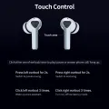 Flydigi T1 BT Earbuds 12mm Driver Unit/Dual Mic/Noise Reduction/Touch Control/24H Playtime Compatible with iOS/Android Black. 