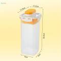 Food Storage Container with Lid Practical Food Dispenser Kitchen Storage Case Clear Airtight Jar for Restaurant Household Snack Pantry. 