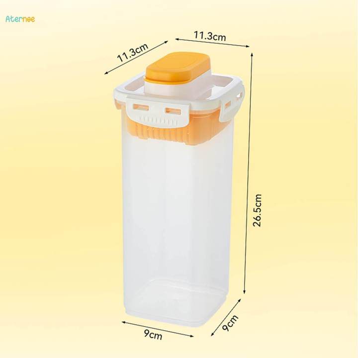Food%20Storage%20Container%20with%20Lid%20Practical%20Food%20Dispenser%20Kitchen%20Storage%20Case%20Clear%20Airtight%20Jar%20for%20Restaurant%20Household%20Snack%20Pantry%20-%20Image%209