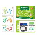 Montessori Math Learning Children Toys Drawing Tablet Pen Control Hand Training Shape Math Match Games Set Educational Toy Books.
