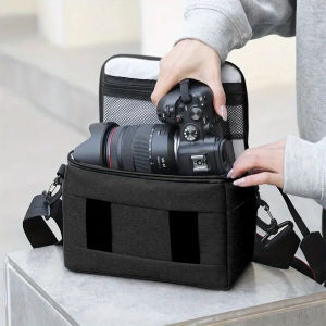 Bilashmart 【2025 NEW】 1PC  Nylon DSLR Camera Bag. Portable, waterproof. Fits Sony, Nikon,Canon, DSLR cameras like Canon EOS Rseries liu
