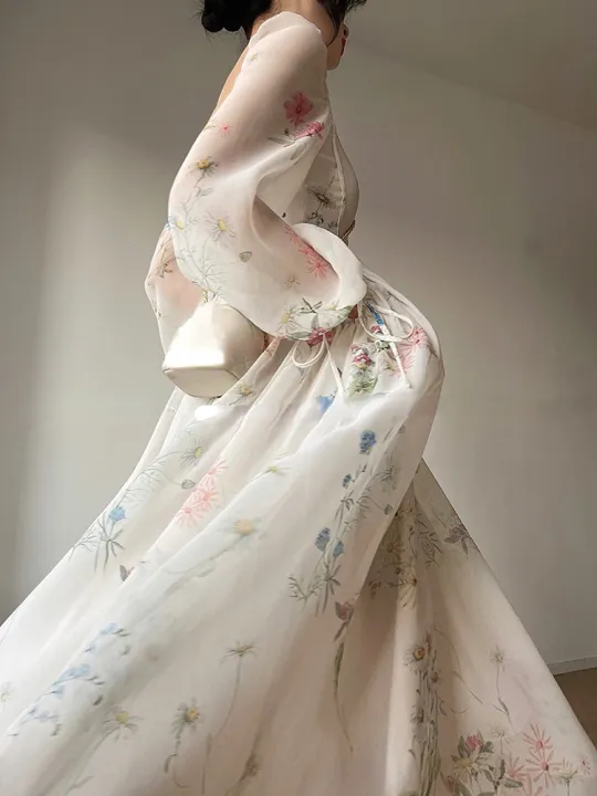 French%20Elegant%20Floral%20Midi%20Dress%20Chiffon%20Long%20Sleeve%20Evening%20Party%20Dress%20Woman%20Beach%20Fairy%20One%20Piece%20Dress%20Korean%202023%20Summer%20-%20Image%204