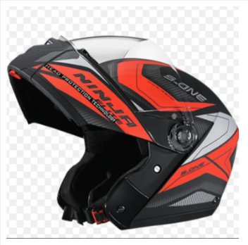 Studds Ninja D4 Black & Red Full Face Bike Helmet