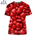 Mamba Top 3D Print Food Candy T Shirt Men Short Sleeve Women Tshirt Romantic Sweet Love Tee Color Chocolate Heart Pattern Design. 