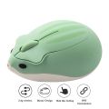 New Green Wireless Mouse Cute Hamster Design Mause 2.4G 1200 DPI Portable Computer Mice Gaming Gifts For Computer Laptop PC. 