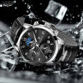 LIGE Men Watch Luxury Leather Waterproof Sport Quartz Wristwatch Chronograph Military Watch for Men Relogio Masculino Men‘s Gift 8953.