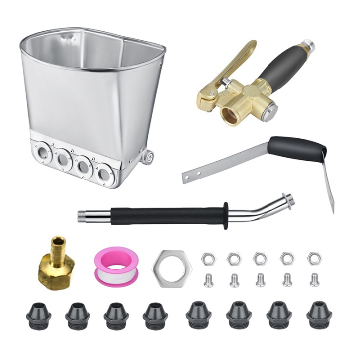 Wall Mortar Sprayer Wall Stucco Shovel Hopper Ladle Cement Mortar