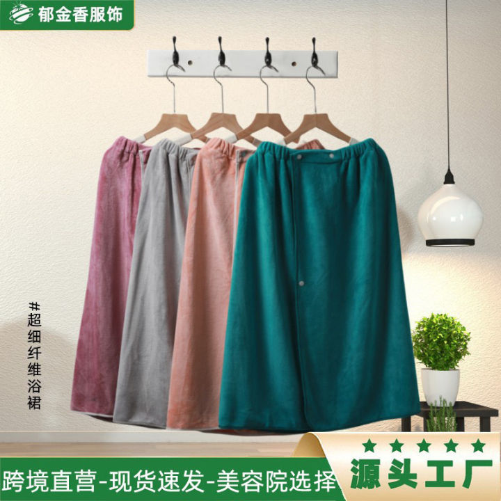 Beauty salons, hotels, bath skirts, bath topes can be wrapped in thickened absorbent household quick-drying bathrobes, four seasons universal manufacturers wholesale