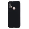 Motorola Moto E40/E30/E20, Slim Fit Silky And Soft Touch Finish Silicone Matte Finish TPU - Black (With Logo).