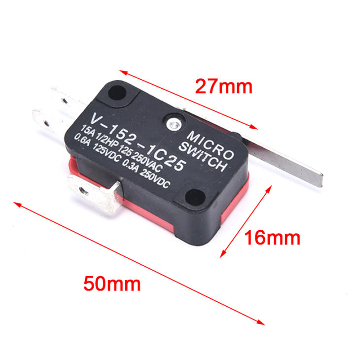 5PCS%20V-152-1C25%20Stroke%20Limit%20Microwave%20Oven%20Door%20Momentary%20Micro%20Switch%20-%20Image%203