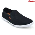 Black Casual Slip-On Shoe For Men.