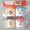 Cartoon Cup Tea Cup Compression Coffee Cups Milk Tea with Cap Cover for Kids. 