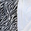 Zebra Striped Throw Blanket Fashion Jacquard Print Rabbit Fuzzy Sofa Cover Shawl Bedspread Super Soft Warm Plush Blankets.