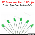 3MM Green Color LED light 3mm Round LED bulb Emitting Diode For Electronics Project Indicator Light LED. 