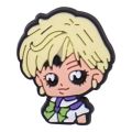 1Pcs Sailor Moon PVC Shoe Crocs Buckle Accessories DIY Cartoon Animals Shoes Decoration for Kids Croc Charms Kids Party Gift. 