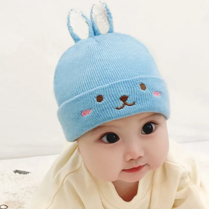 Cute%20Cartoon%20Baby%20Beanie%20Cap%20Solid%20Color%20Rabbit%20Ears%20Knitted%20Hat%20for%20Infant%20Boy%20Girl%20Autumn%20Winter%20Warm%20Toddler%20Kids%20Bonnet%20-%20Image%204
