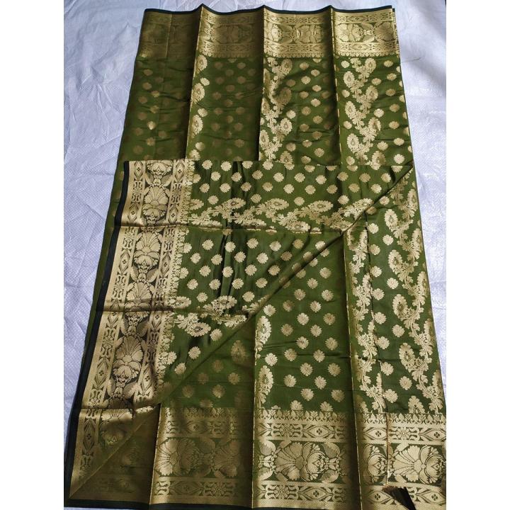 Treditonal Katan Saree For Women'S Without Blouse Pice - Sari