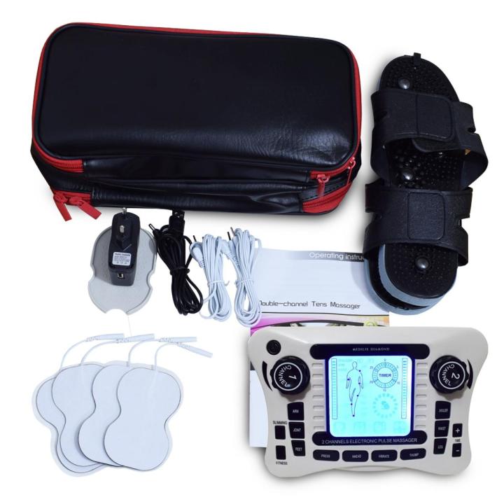 TENS UNIT/Dual Channel Output TENS EMS Pain Relief/Electrical Nerve Muscle Stimulator/Digital Therapy Massager/Physiotherapy