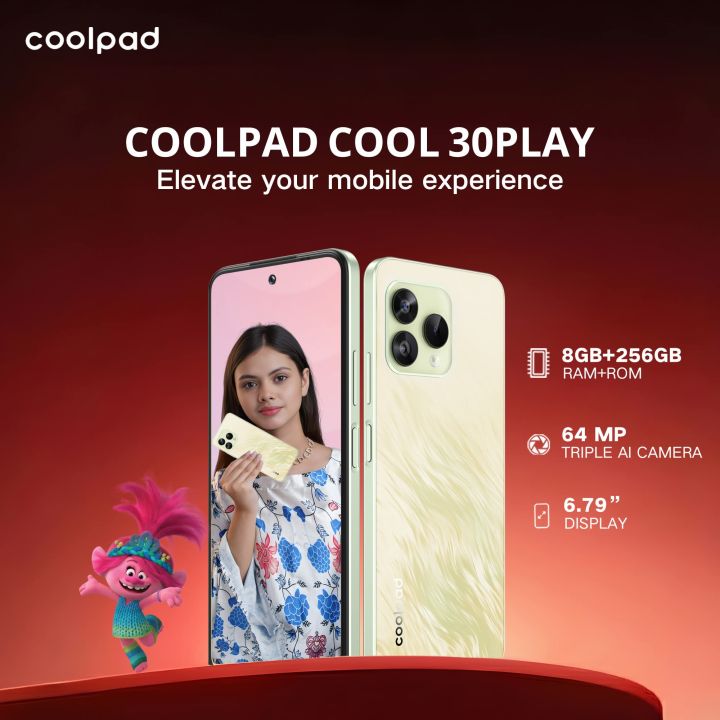 Coolpad Cool 30 Play Smartphone – 6.79” HD+ Display, 16GB RAM (8+8), 256GB ROM, Helio G99, 64MP Camera, 5000mAh Battery