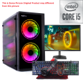 Full SET RGB Gaming Desktop Intel Core-i5-6th Gen-8GB DDR4 Ram-240GB SSD-19" LED Monitor-RGB Casing, Keyboard & Mouse. 