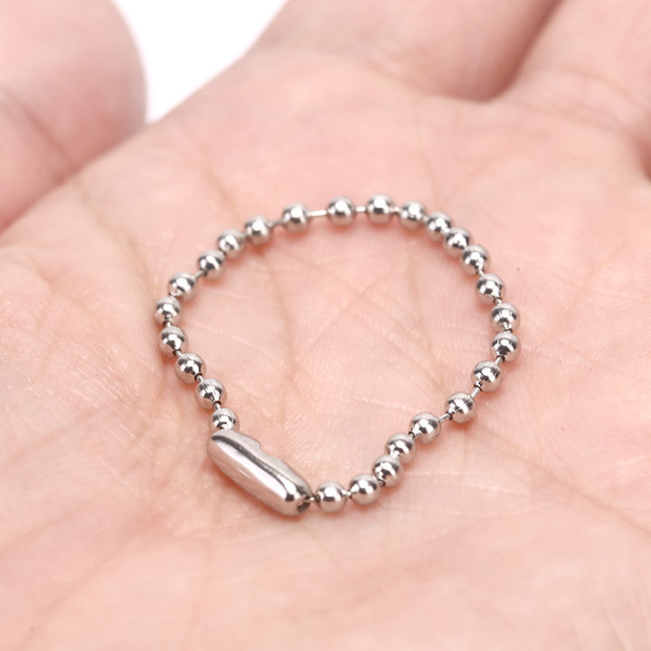10Pcs%203.5"%20Long%200.09"%20Bead%20Dia%20Connector%20Clasp%20Ball%20Chain%20Keychain%20DIY%20ANLAN%20-%20Image%207