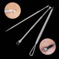 2/3/4/5PCS Stainless Steel Silver Blackhead Comedone Acne Pimple Blemish Extractor Blackhead Remover Tool for Face Skin Care. 