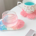 3D Embroidery Punch Needle Mug Rug Kit Coaster Rainbow Magic Embroidery Needle Art Craft Supplies Set for Adults Gift Home Decor.