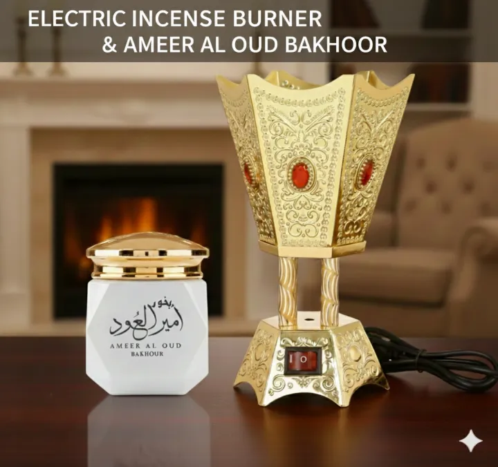 Electric%20Incense%20Bakhoor%20Burner%20with%20Ameer%20Al%20Oud%20Mabsoos%20Bakhoor%20-%20Image%202