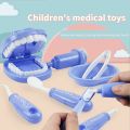 9pcs/set Childhood Education Children Role Playing Early Learning Simulation Hospital Pretend Play Dentist Check Teeth Doctor Toys. 