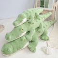 Soft Crocodile Plush Toy Fluffy Full Stuffed Animal Pillow Doll Jungle Green Giant Alligator Sofa Cushion Kids Birthday Gift.