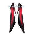 Headlight Fairing sticker for bajaj Pulsar 150 Motorcycle- Red.