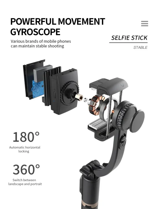 Phone%20Gimbal%20R15%20stabilizer%20Wireless%20Bluetooth%20selfie%20stick%20tripod%20Stabilizer%20holder%20bracket%20For%20Smartphone%20live.%20-%20Image%205