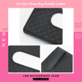 Car Visor Tissue Bag Portable Leather Tissue Box.