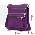 New women's shoulder bag nylon ultra light multi-layer large capacity Messenger bag 2023 casual tablet bag travel bag. 