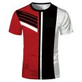 Summer Thin Section Round Neck Short Sleeve Simple Black Red and We Color Scheme Men's Top T-shirt Trend Bottoming Shirt Fash.