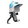 Personalized small helmet electric car mobile phone holder motorcycle bicycle sunshade and rain proof rider navigation mobile phone holder. 
