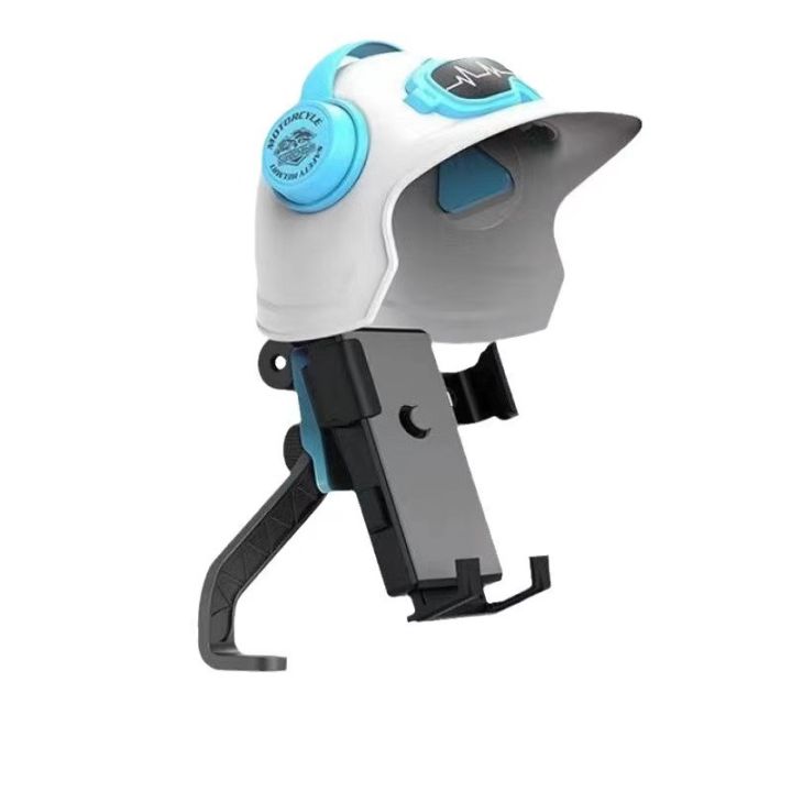 Personalized%20small%20helmet%20electric%20car%20mobile%20phone%20holder%20motorcycle%20bicycle%20sunshade%20and%20rain%20proof%20rider%20navigation%20mobile%20phone%20holder%20-%20Image%205