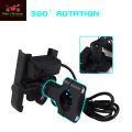 Universal Aluminum Alloy 360° Rotation Adjustable Rear-View USB Handlebar Type Bike Motorcycle Honda Electric Bike Scoter Cell Phone SmartPhone Mobile Holder or Stand. 
