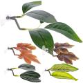 Fish Tank Landscaping Leaf Aquarium Plant Betta Fish Plant Leaf Simulation Leaves with Suction Cup for Fish Tank Aquariums.