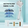 4 Modes Shower Head High Pressure Showerhead Rainfall One Key Stop Portable Supplies Bath For Bathroom Faucet Accessories Set. 